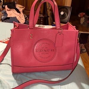 Bubble gum pink Coach bag
